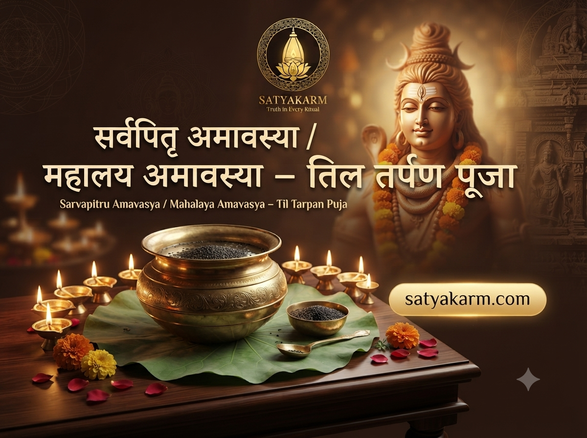 सर्वपितृ अमावस्या / महालय अमावस्या – तिल तर्पण पूजा