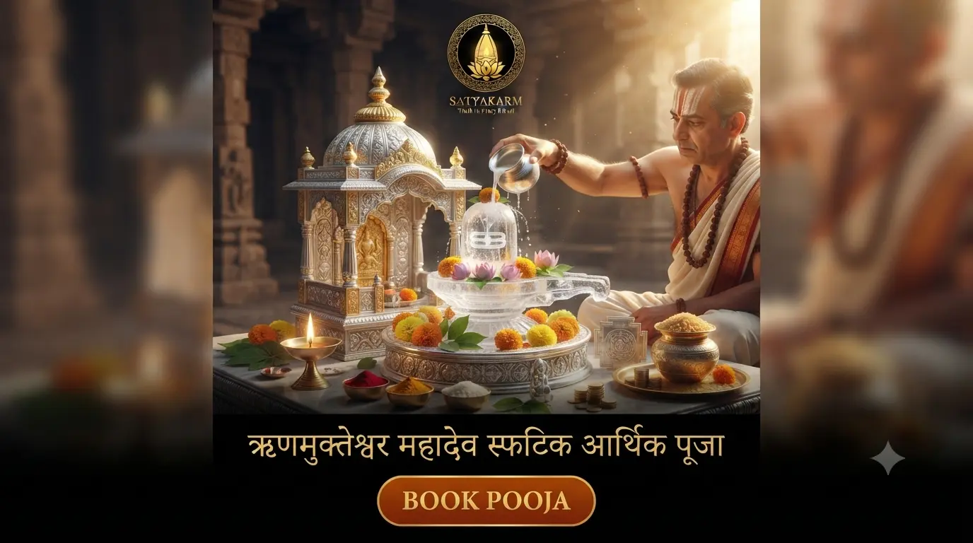 ऋणमुक्तेश्वर महादेव स्फटिक आर्थिक पूजा