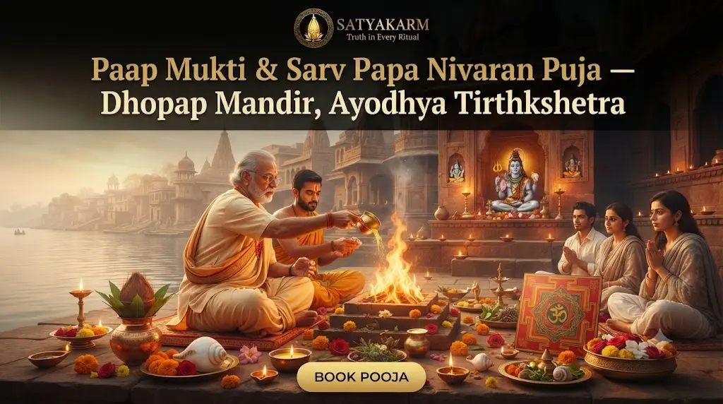 Paap Mukti & Sarv Papa Nivaran Puja — Dhopap Mandir, Ayodhya Tirthkshetra