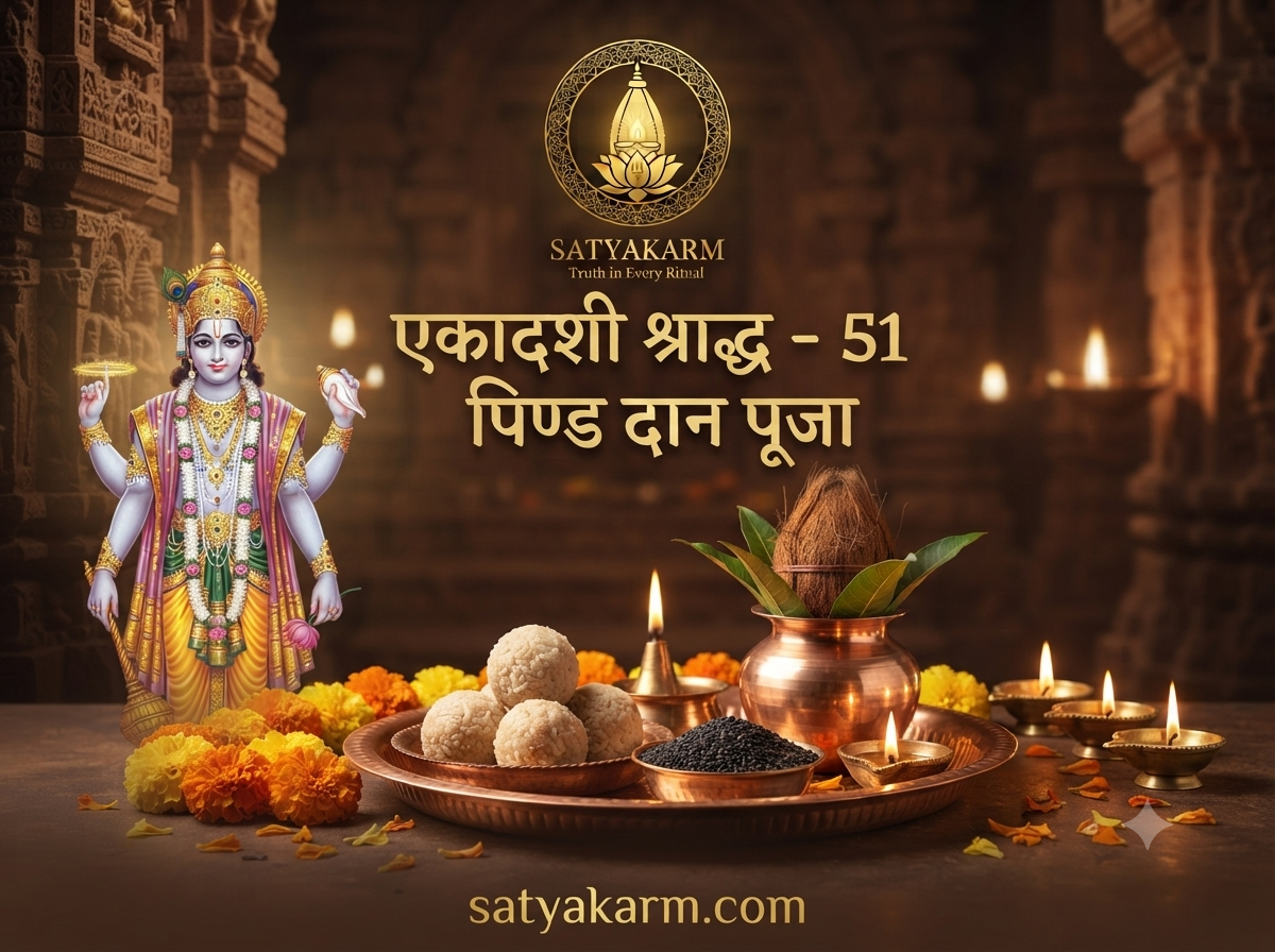 एकादशी श्राद्ध – 51 पिण्ड दान पूजा