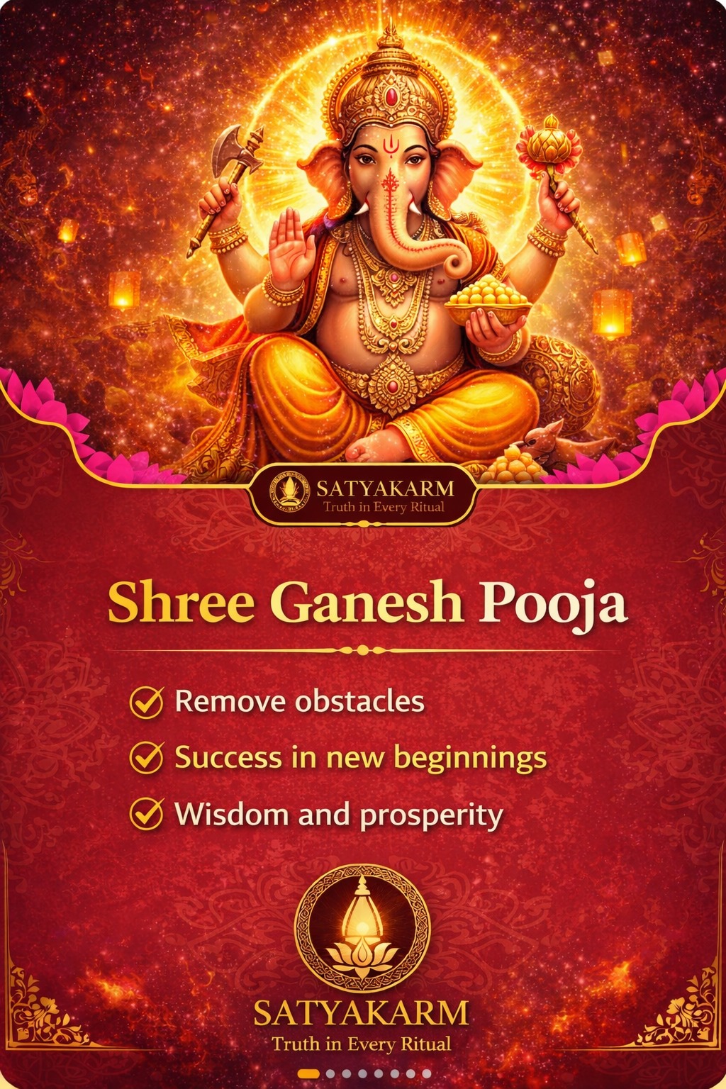 Ganesh Ji Puja — Shri Ganesh Special Puja — Ganapati Puja for Prosperity