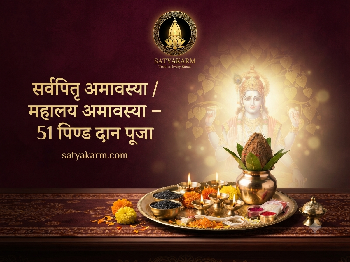 सर्वपितृ अमावस्या / महालय अमावस्या – 51 पिण्ड दान पूजा