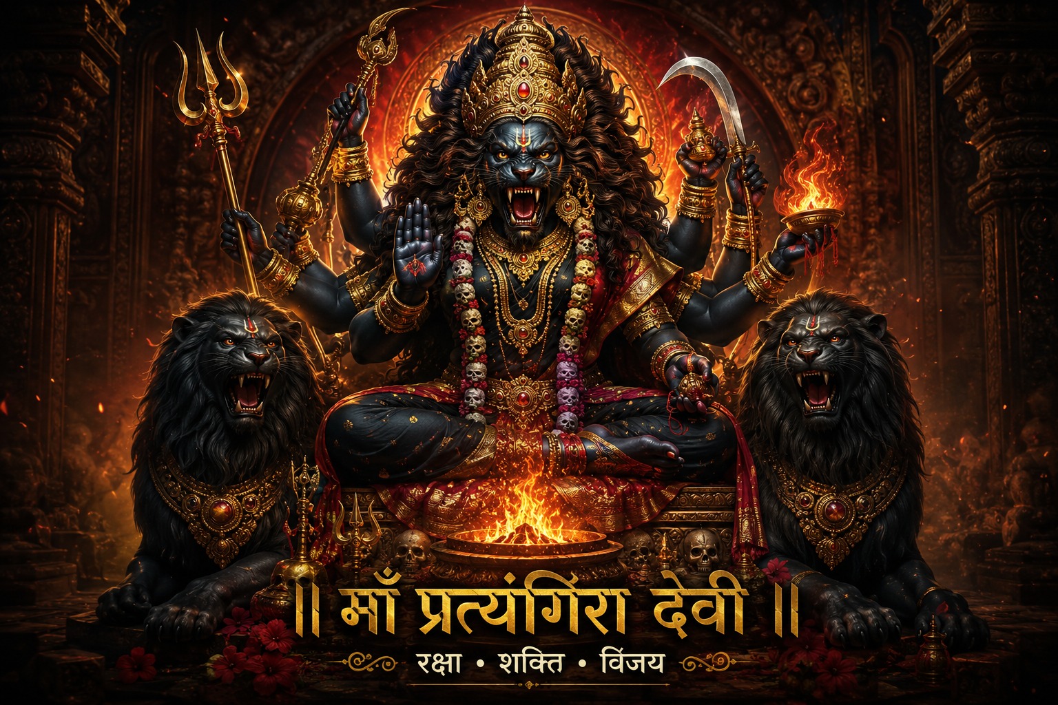Baglamukhi Puja & Pratyangira Puja — Baglamukhi Shakti Puja — Baglamukhi & Pratyangira Shakti Sadhana Puja